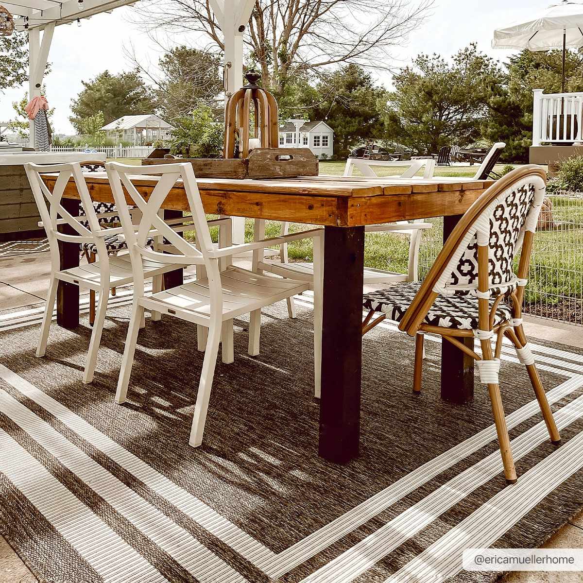 Coonamble Bordered Antrasit Rug