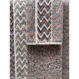 Watercolors Coral Blue Yellow Green Melange Tweed