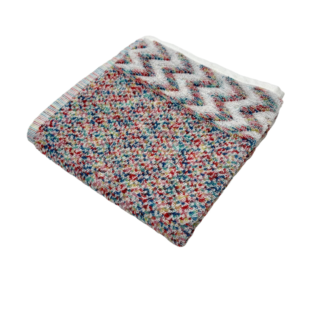 Watercolors Coral Blue Yellow Green Melange Tweed