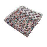Watercolors Coral Blue Yellow Green Melange Tweed
