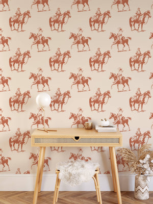 Vintage Western Cowboy Wallpaper