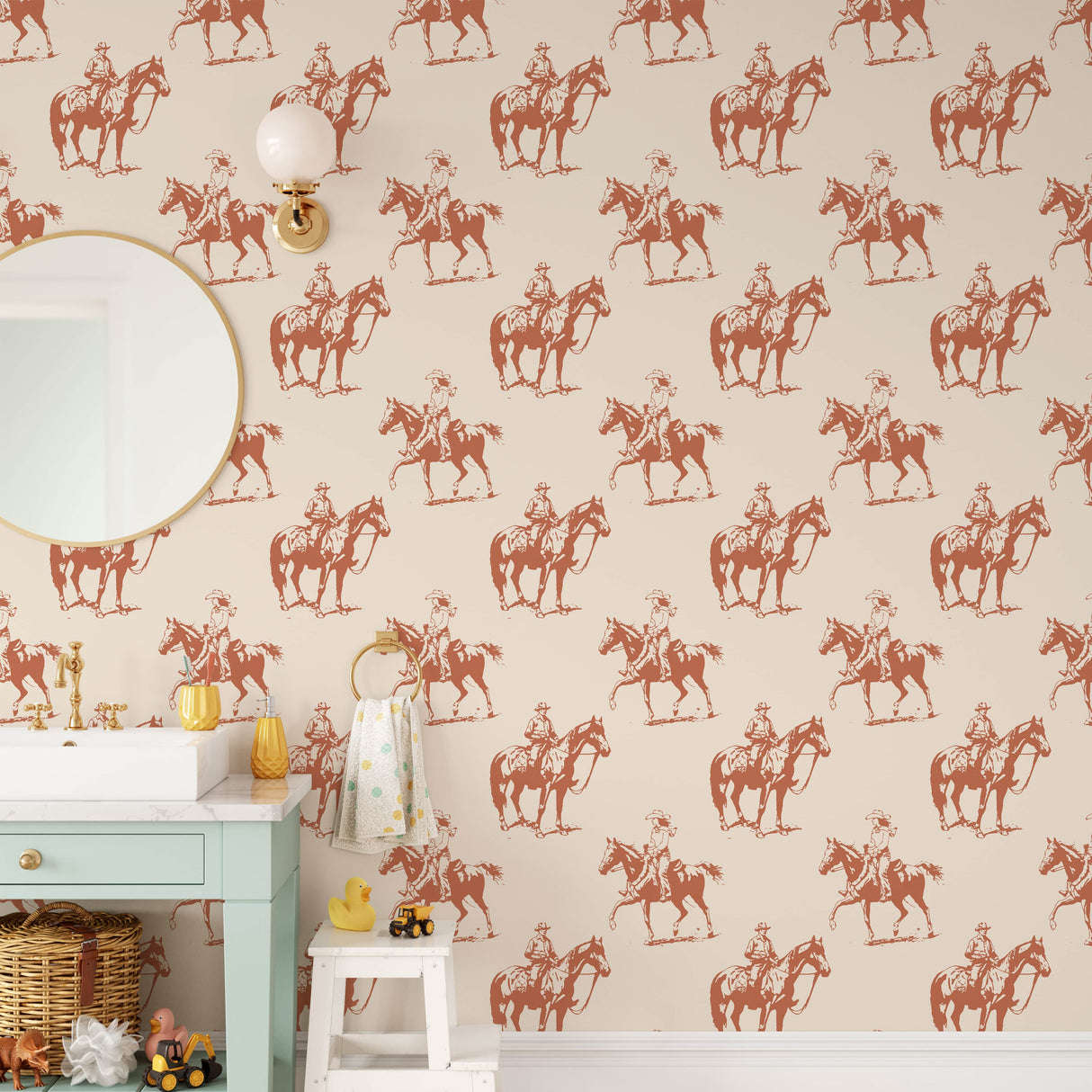Vintage Western Cowboy Wallpaper