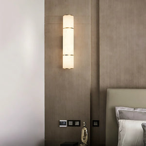 Creative Alabaster Cylindrical Wall Lamp