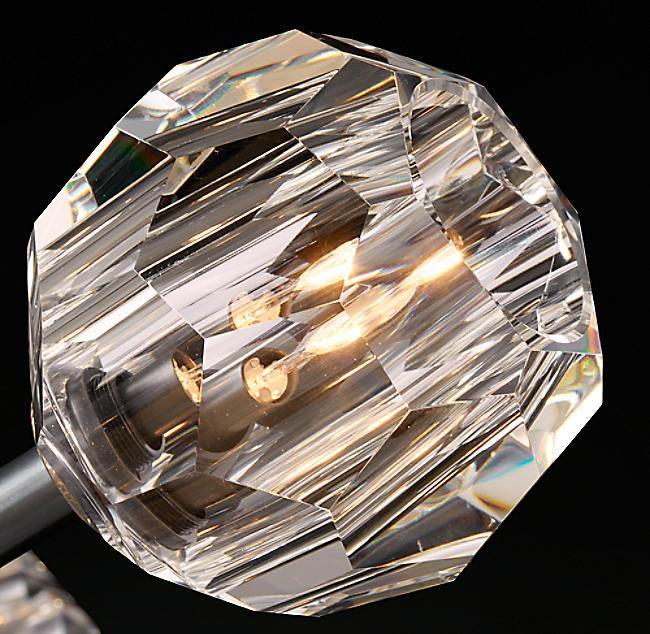 Crystal Ball Linear Round Chandelier