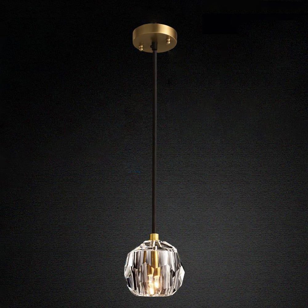 Crystal Ball Linear Round Chandelier