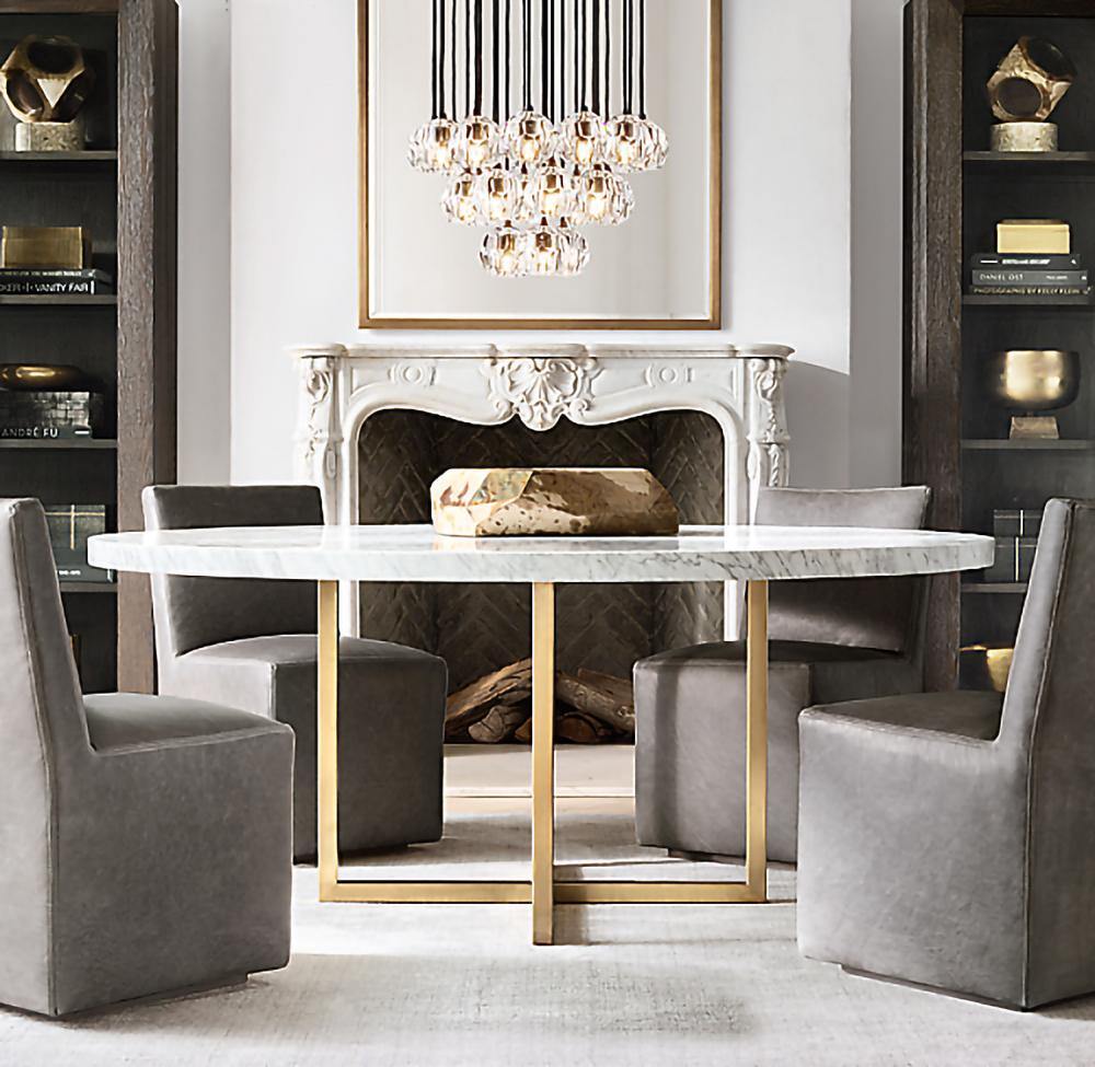 Crystal Ball Linear Round Chandelier