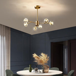 Crystal Ball Round Cluster Chandelier