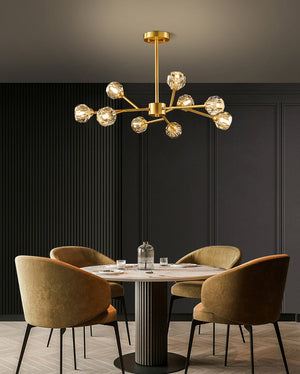 Crystal Ball Round Cluster Chandelier