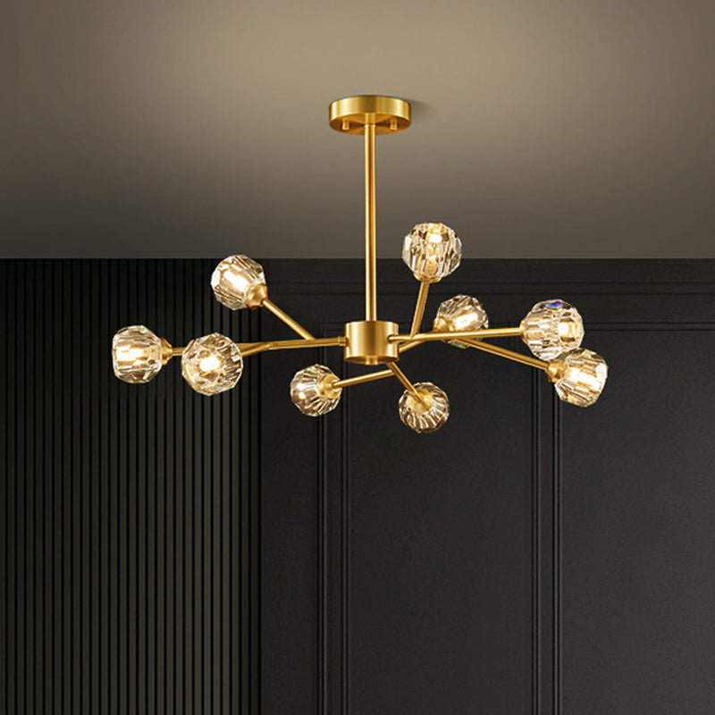 Crystal Ball Round Cluster Chandelier