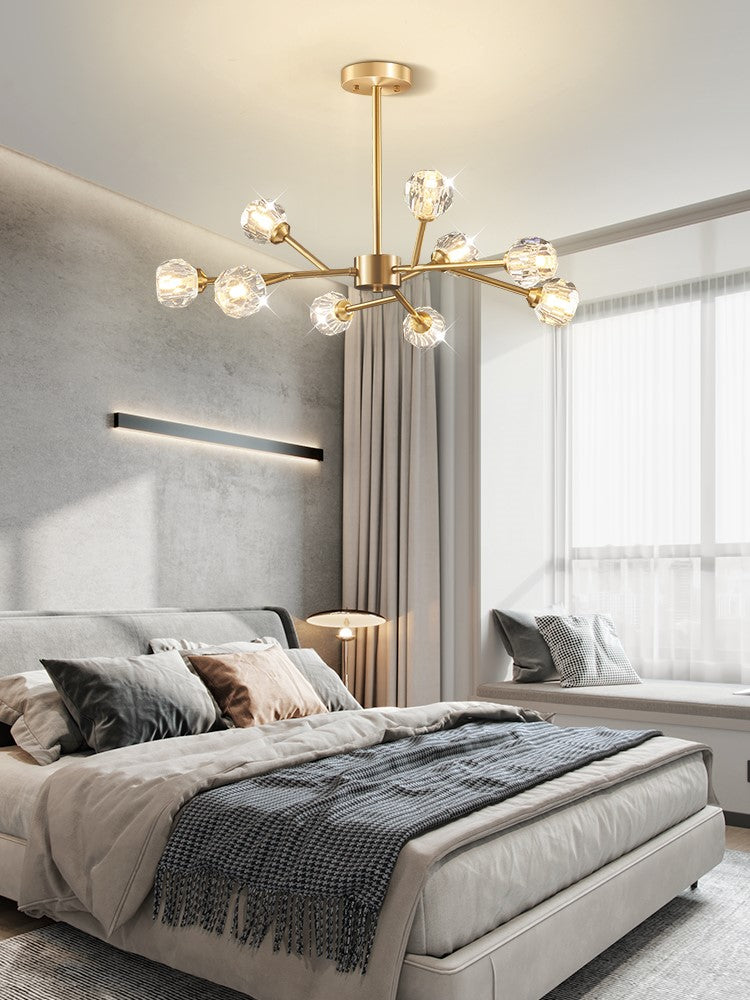 Crystal Ball Round Cluster Chandelier