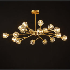 Crystal Ball Round Cluster Chandelier