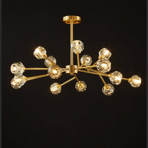 Crystal Ball Round Cluster Chandelier