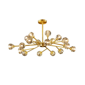 Crystal Ball Round Cluster Chandelier