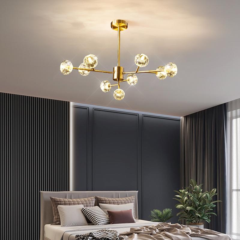 Crystal Ball Round Cluster Chandelier