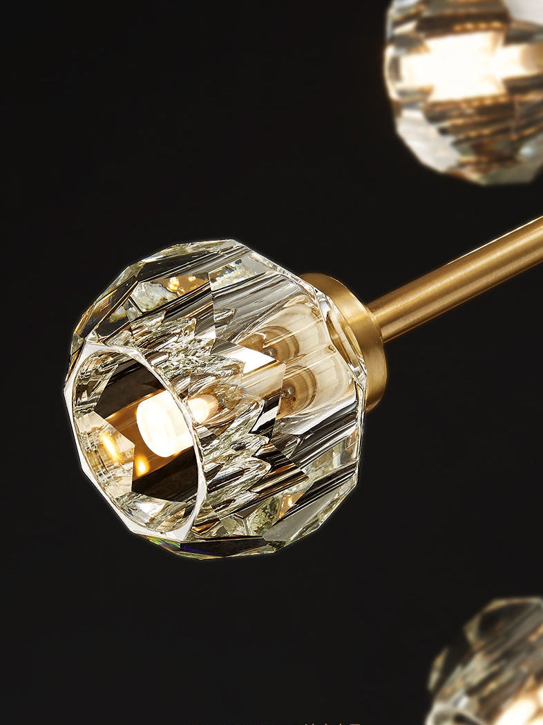 Crystal Ball Round Cluster Chandelier