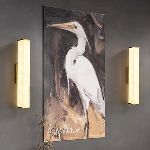 Cuboid Alabaster Wall Light
