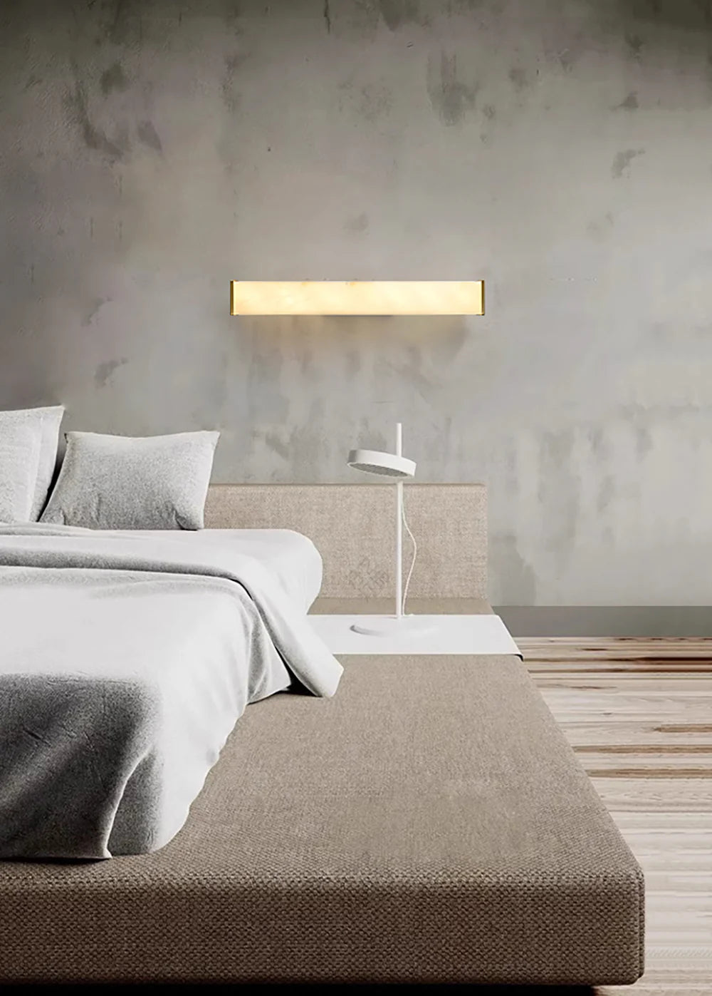 Cuboid Alabaster Wall Light