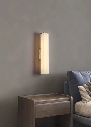 Cuboid Alabaster Wall Light
