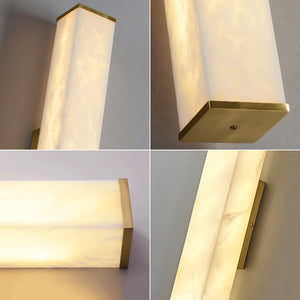 Cuboid Alabaster Wall Light