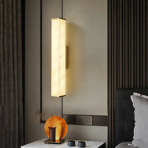 Cuboid Alabaster Wall Light