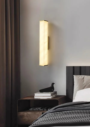Cuboid Alabaster Wall Light