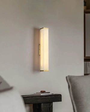 Cuboid Alabaster Wall Light
