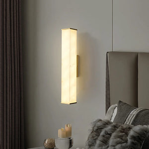 Cuboid Alabaster Wall Light