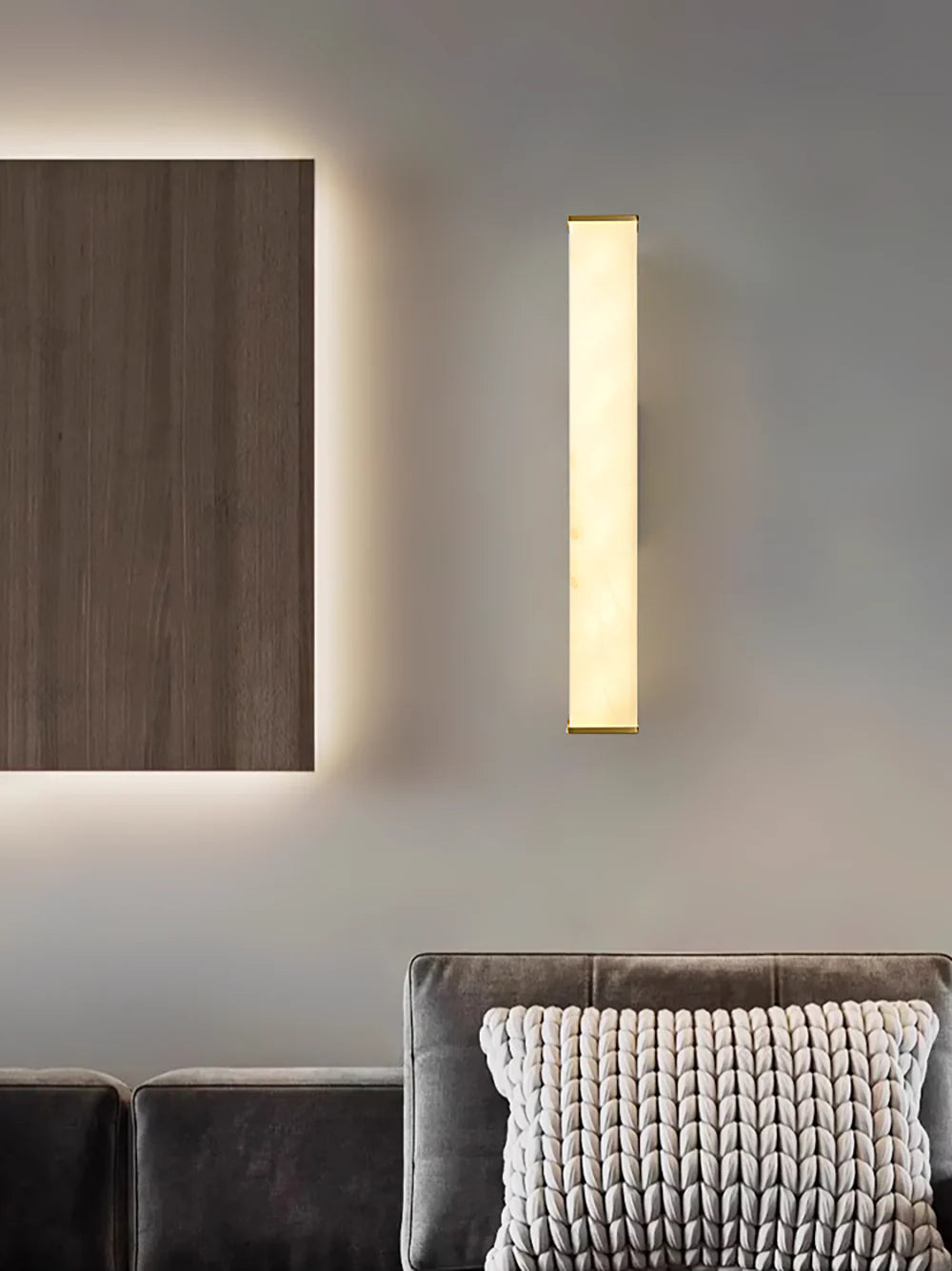 Cuboid Alabaster Wall Light