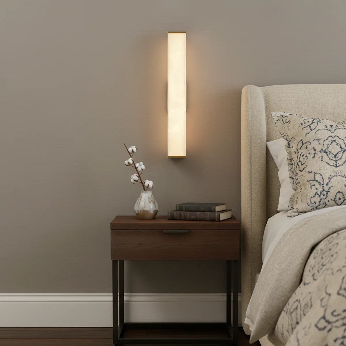 Cuboid Alabaster Wall Light