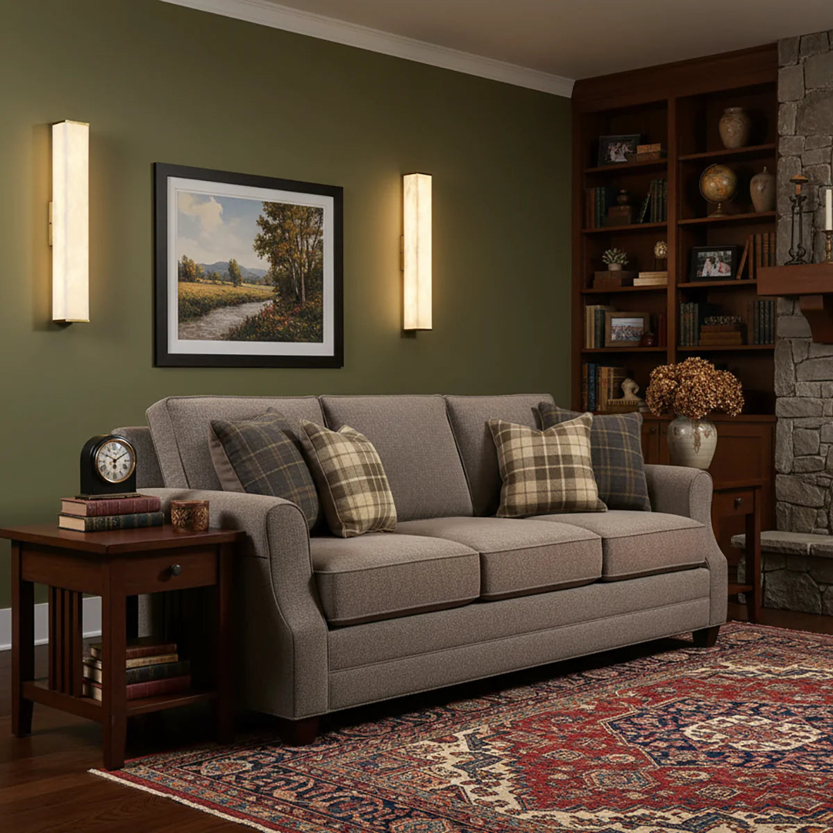 Cuboid Alabaster Wall Light