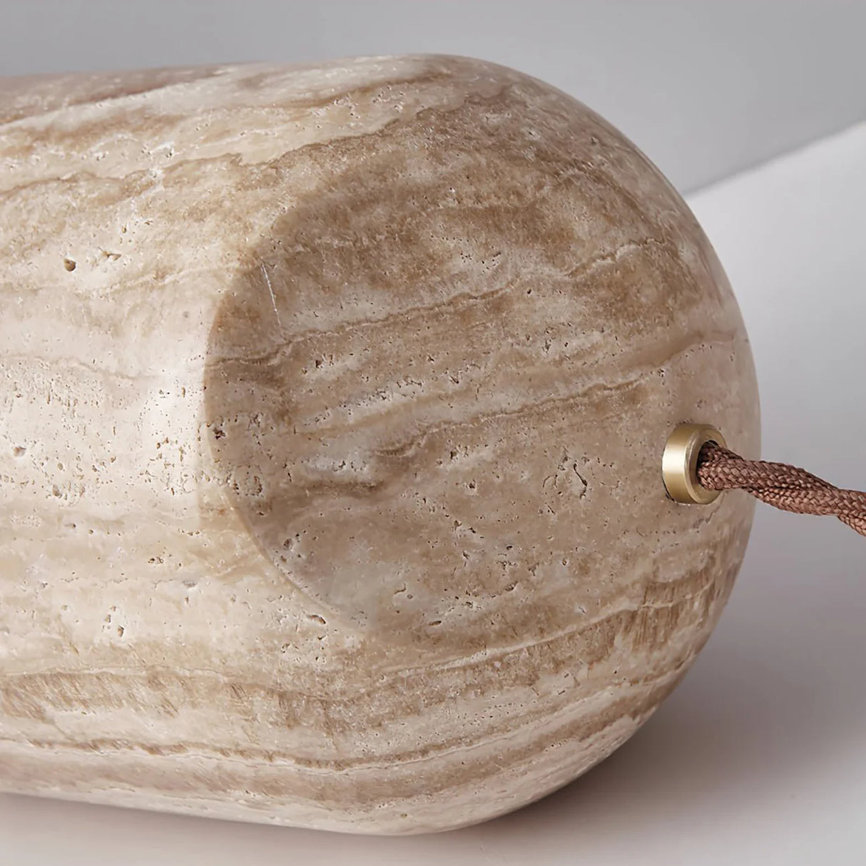 Cylinder Amidori Travertine Table Lamp