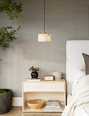 Cylindrical Alabaster Pendant Light