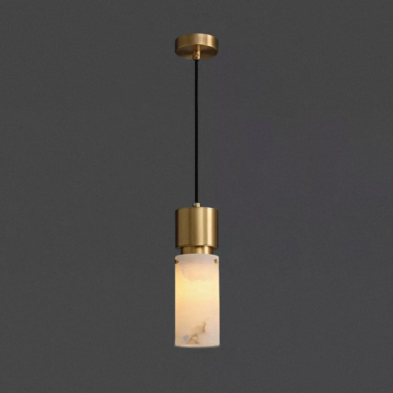 Cylindrical Alabaster Pendant lamp