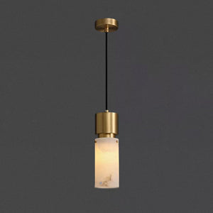 Cylindrical Alabaster Pendant lamp