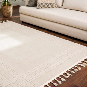 Ryuu Ivory Carved Area Rug