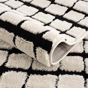 Teshi Plush Grid Area Rug - Promo