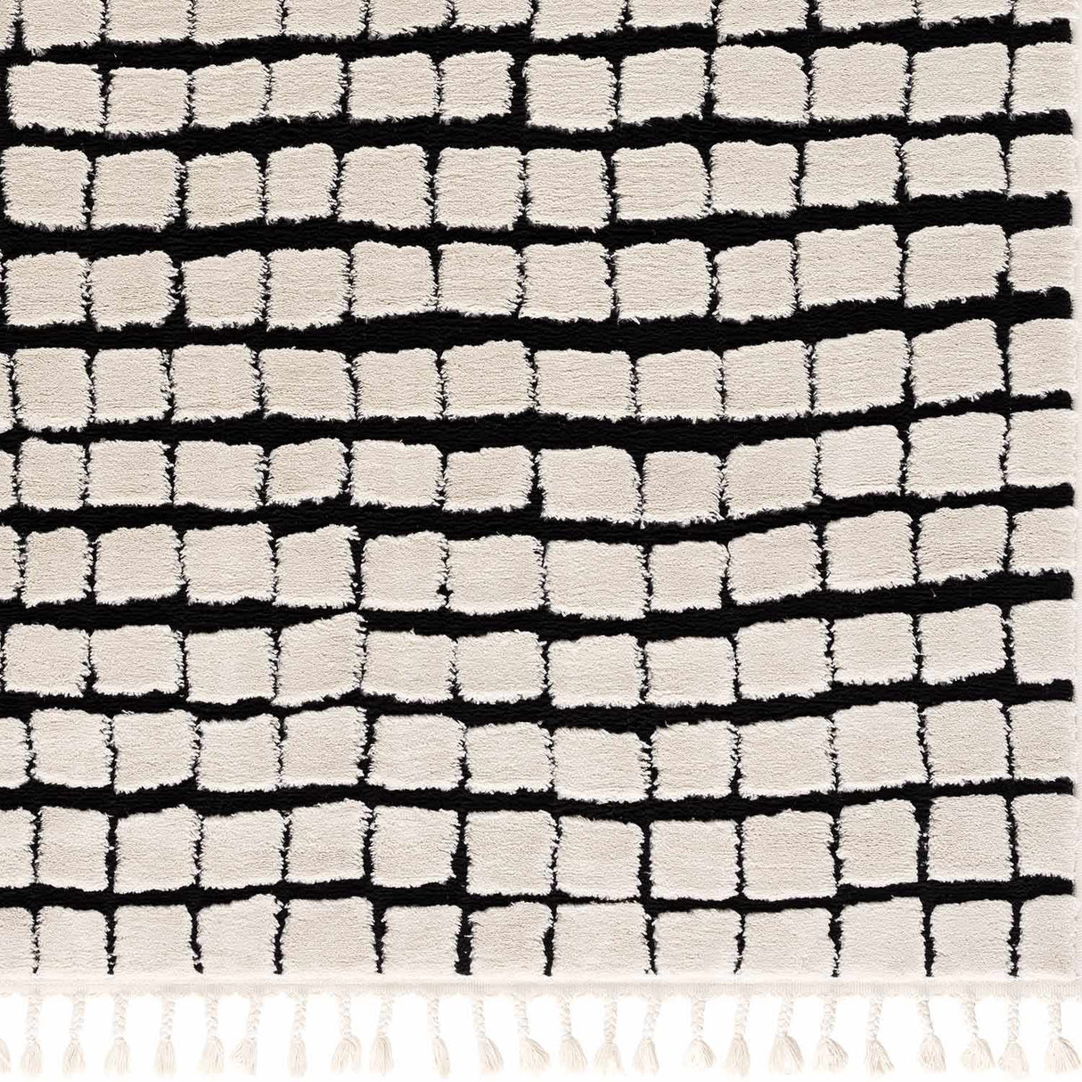 Teshi Plush Grid Area Rug - Promo