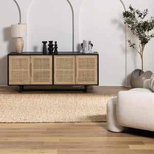 Lonut Checkered Jute Area Rug - Promo