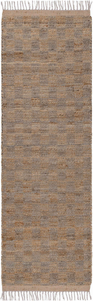 Lonut Checkered Jute Area Rug - Promo