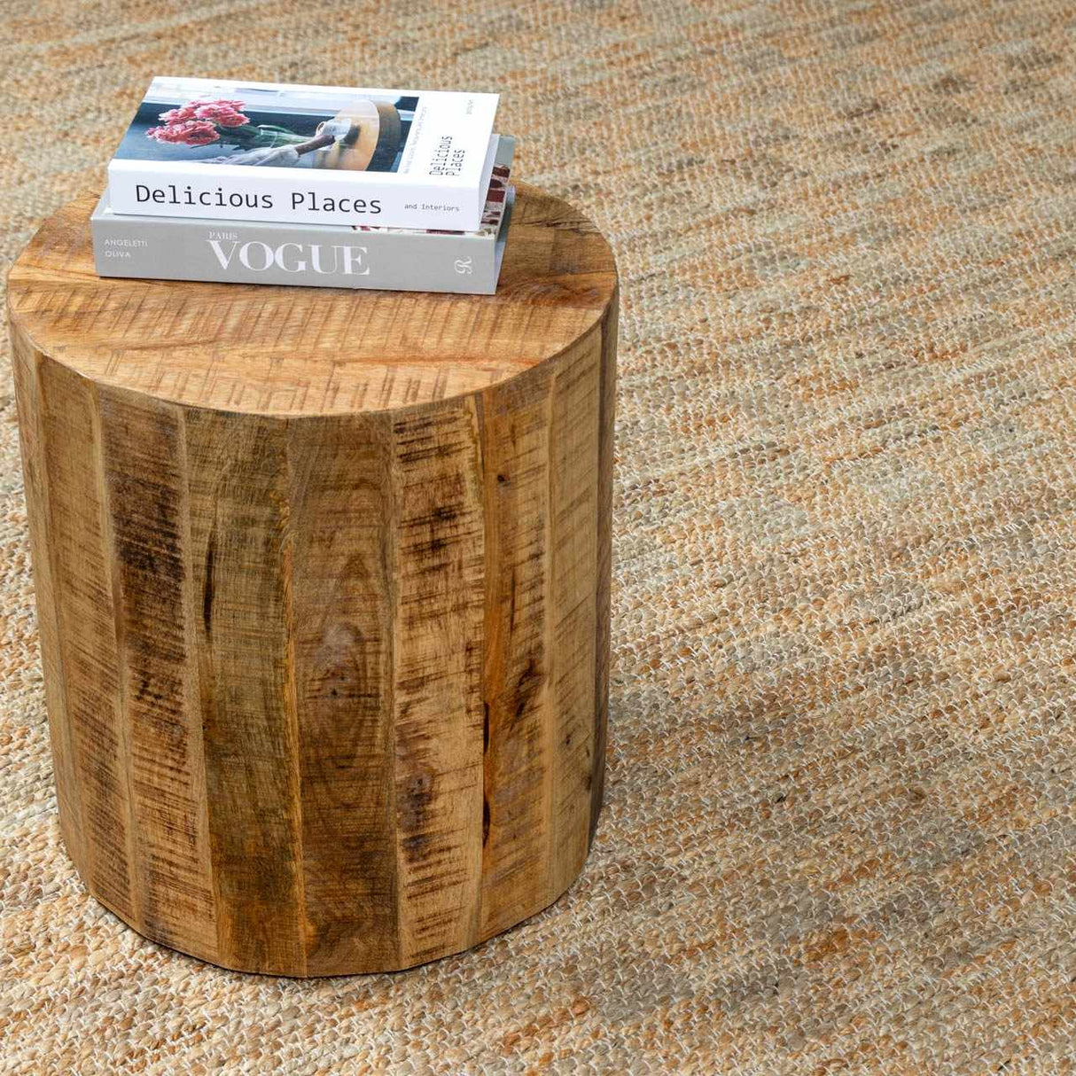 Lonut Checkered Jute Area Rug - Promo