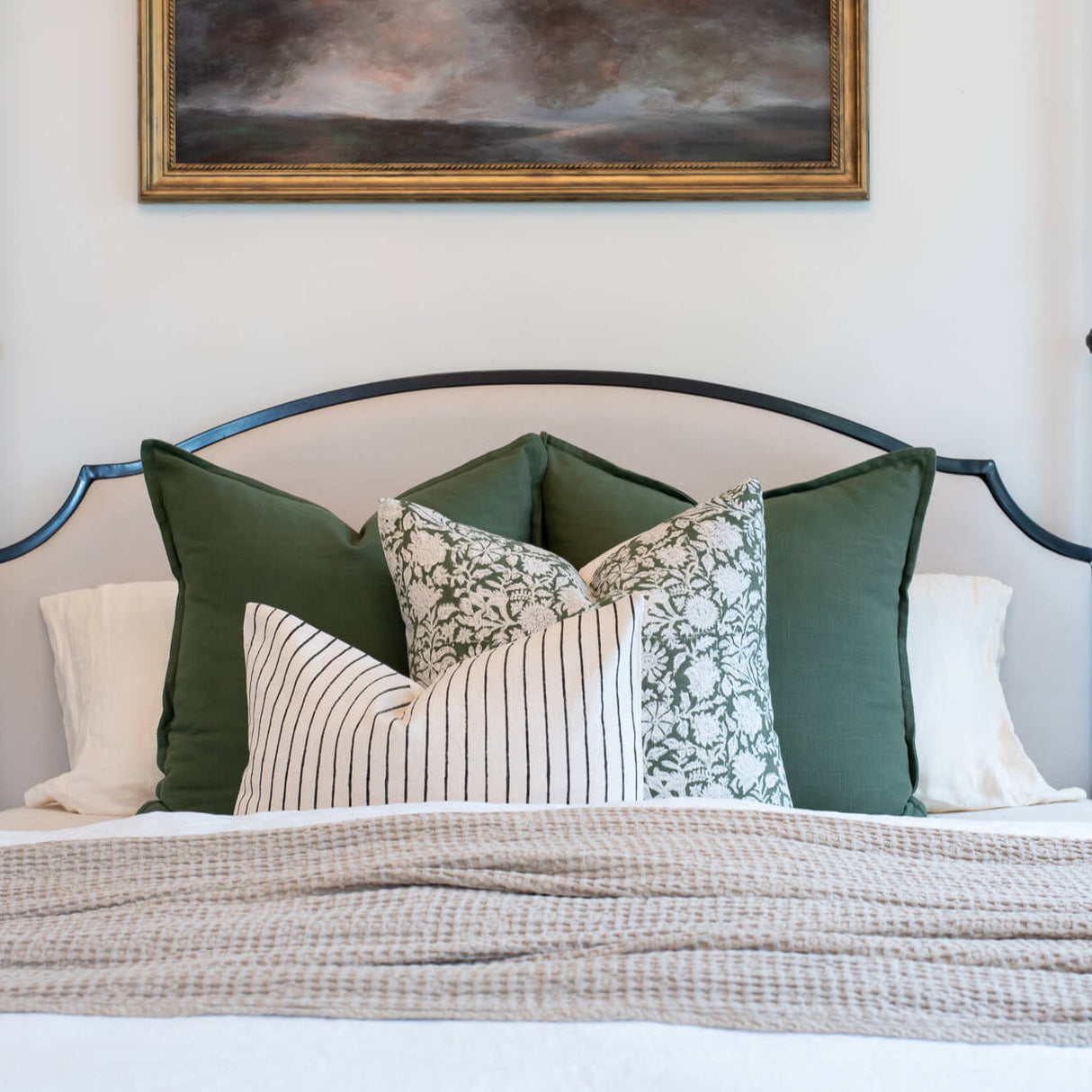 Gávea Solid Color Pillow Cover | Olive Green