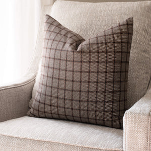 Paloma Handwoven Pillow Cover | Brown