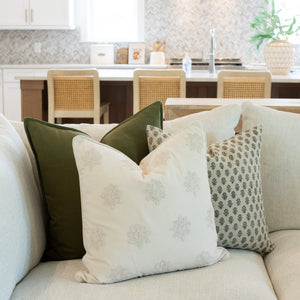 Arden Embroidered Pillow Cover | Natural