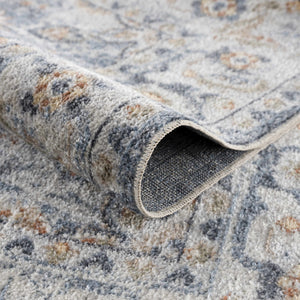 Hiti Cream&Blue Washable Rug - Clearance