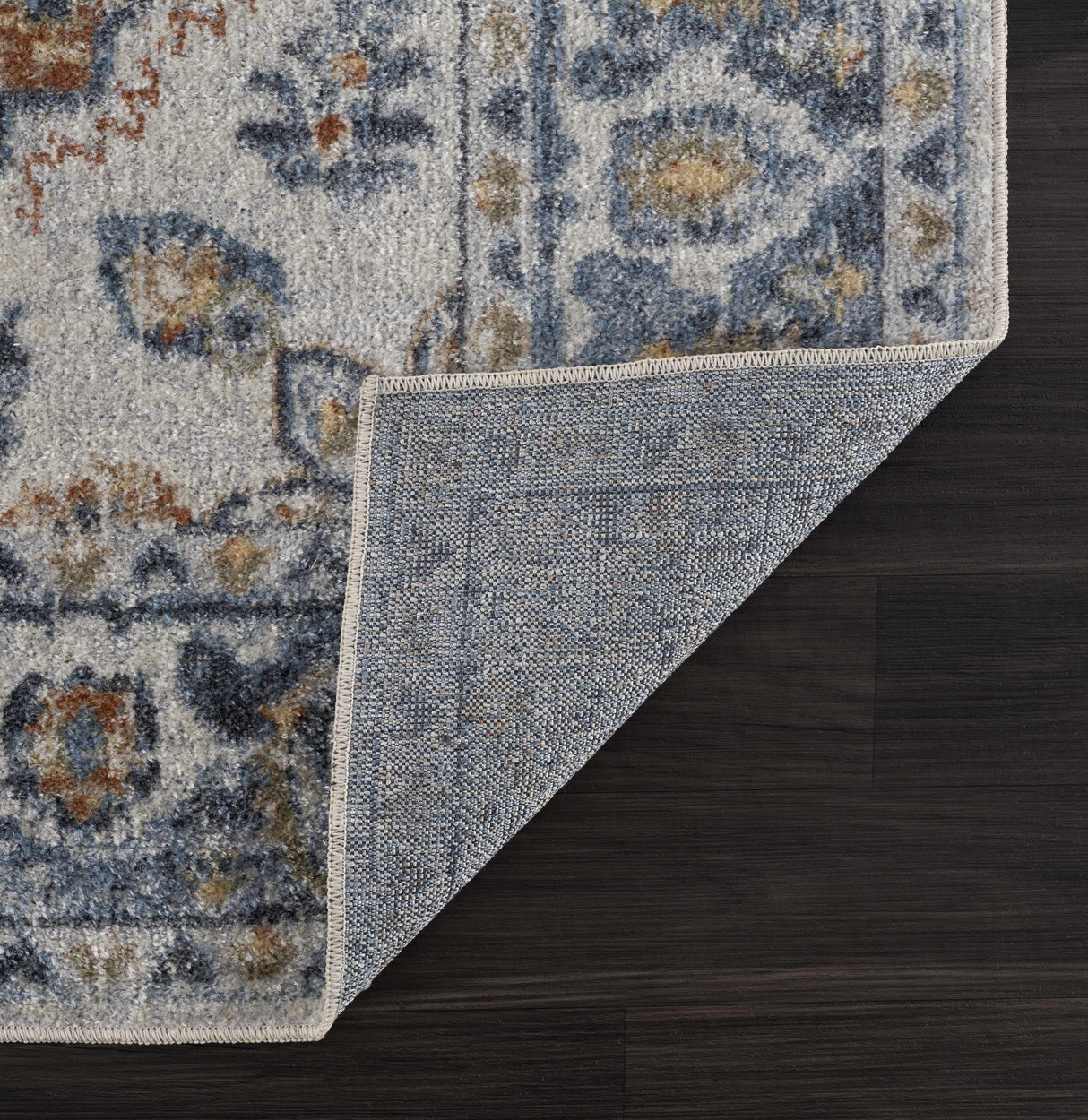 Rust Hiti Washable area rug - Clearance