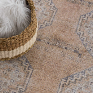 Carrabelle Peach Washable Area Rug - Clearance
