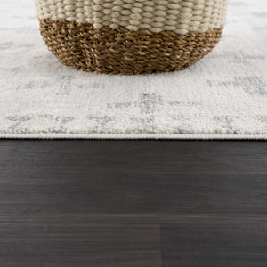 Tigris Swiss Cross Ivory & Gray 2322 Area Rug