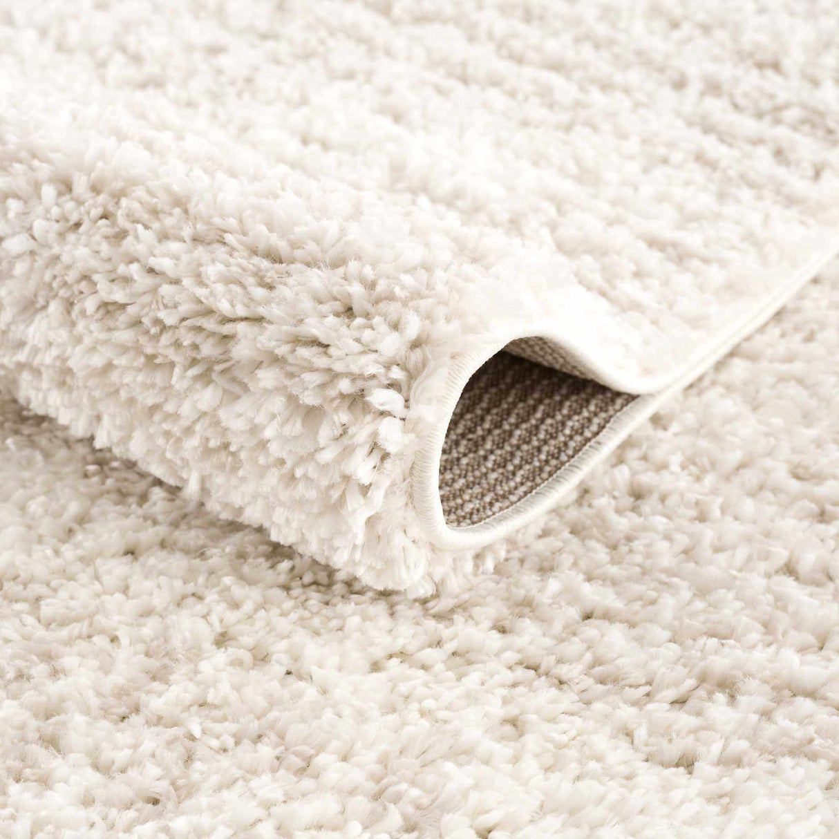 Trunding Plush Area Rug in Light Beige