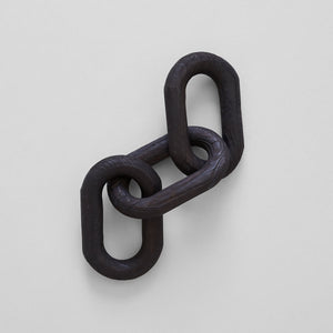 Charcoal Wood Chain, Large Link