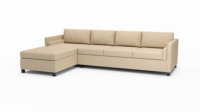 Del Rose | Left Chaise Sectional | 72" x 115" | Latex | Eco-Friendly | STYLNN®️